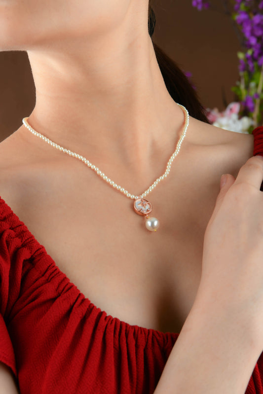 Stars In Sky MOP Pearls Necklace