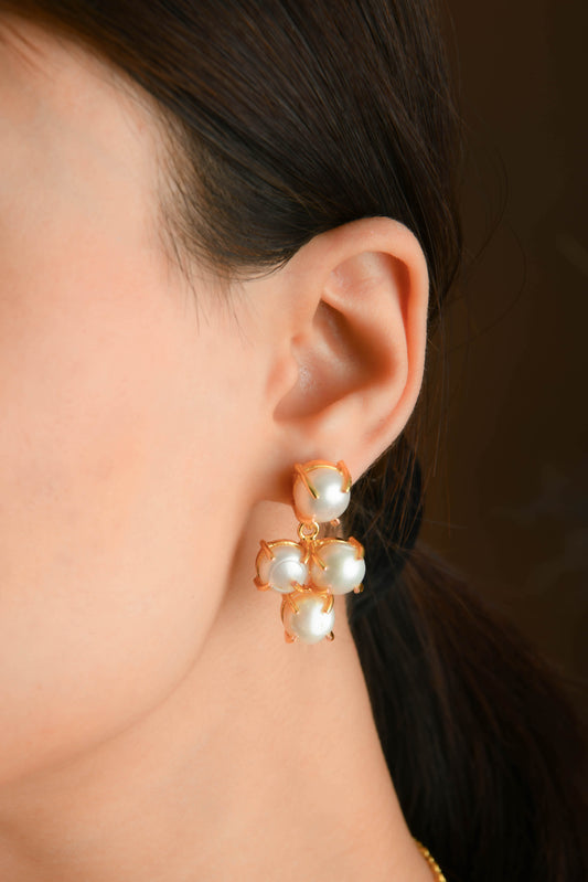 Pearl Quad Earrings