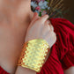 Golden Weave Cuff Bracelet