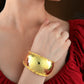 Hammered Gold Plated Brass Bracelet
