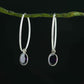Amethyst Drops In Silver Rings