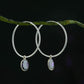 Amethyst Drops In Silver Rings