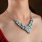 Silver Larimar Statement Necklace