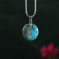 Bold Chrysocolla Oval Pendant