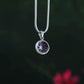 Marcasite Silver Amethyst Pendant