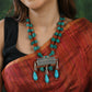 Turquoise Affair Silver Necklace