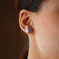 Stylish Lavender Freshwater Coin Pearl Studs