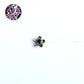 Mogra Black Onyx Silver Nose Pin