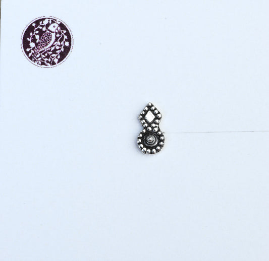 Divya Silver Nose Pin