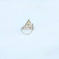 Mystique Triangle Silver Nose Pin