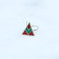 Mystique Triangle Silver Nose Pin