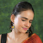 Madhu Chandrika Morni Silver Mirror Earrings