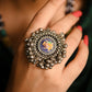 Handpainted Ganesha Ghunghroo Ring