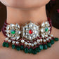Silver Kundan Designer Choker Set
