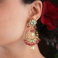 Antique Kundan Chand Bali Earrings