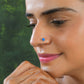 Natural Australian Opal Silver Nose Pin