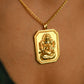 Vakratunda Ganesha Goldplated Silver Pendant with Chain