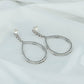 Circle Drop Earrings: Marcasite, Silver & Garnet