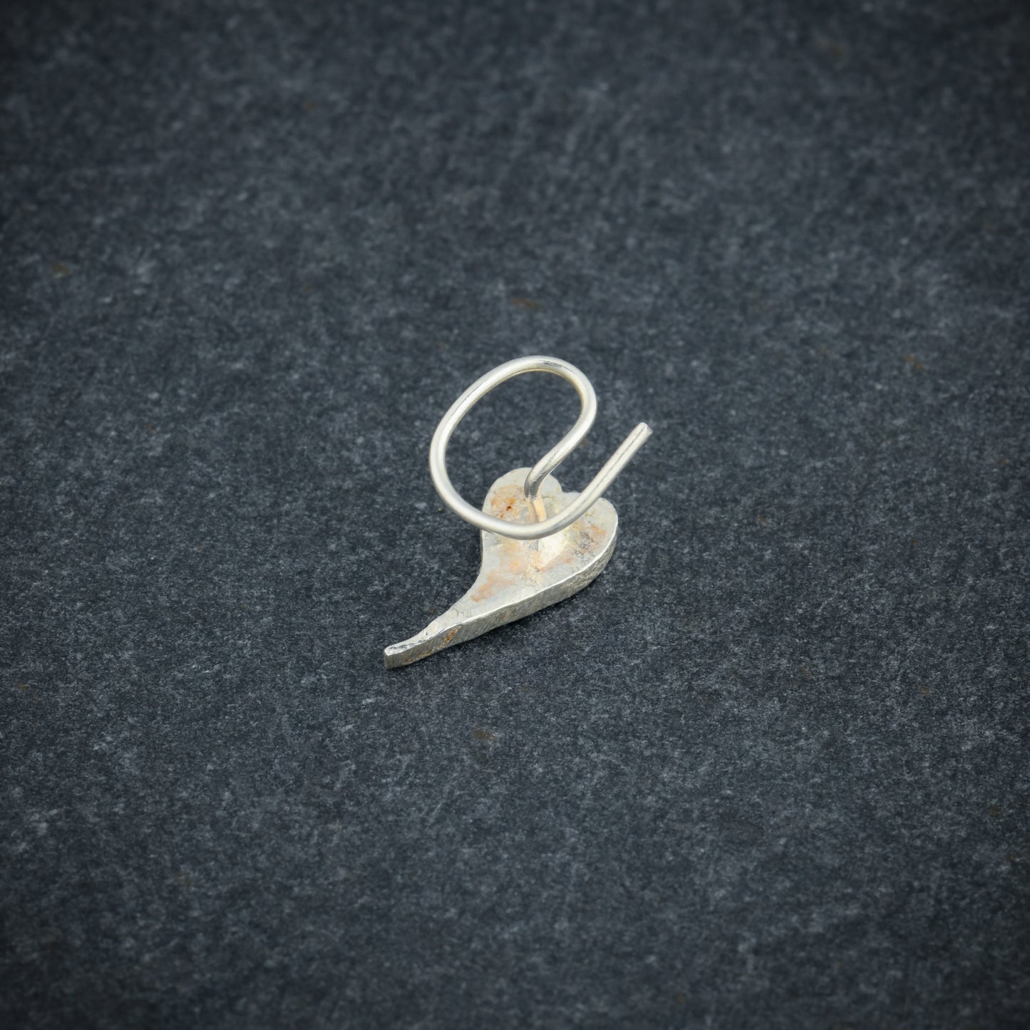 Bodhi Navy Leaf Silver Nose Pin