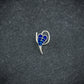 Bodhi Navy Leaf Silver Nose Pin
