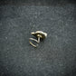 Antique Emerald Moon Silver Nose Pin