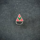 Trikone Enamel Silver Nose Pin( Wire Type)