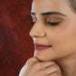 Emerald Shimmering Star Gold Plated Silver Nose Pin