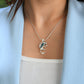 Leaping Frog Abalone Silver Pendant