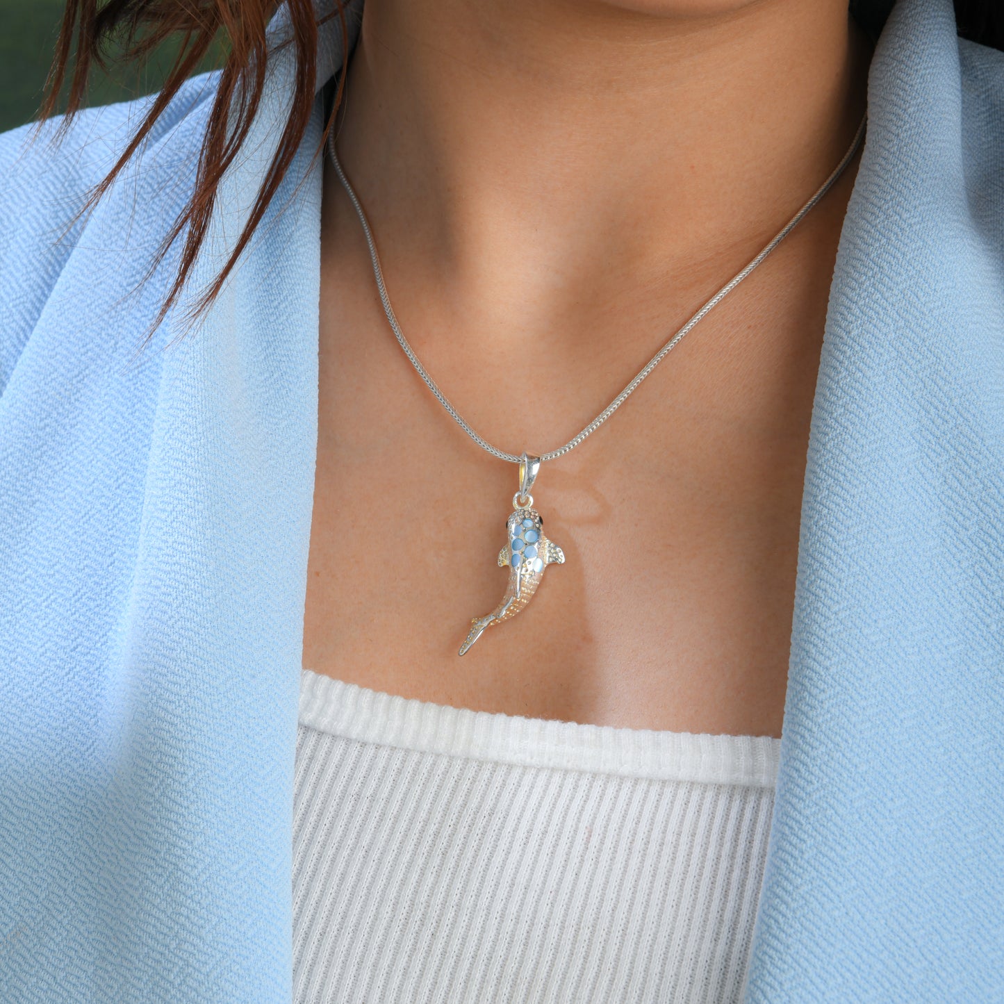 The Dolphin MOP Pendant