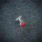 Bodhi Pink Leaf Silver Nose Pin