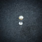 White Freshwater Pearl Nose Pin