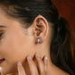 Aayat Pink Kundan  Studs