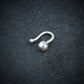 Peach Pearl Silver Clip On Nose( Non Piercing )