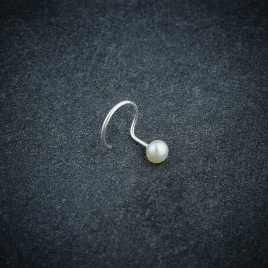 Ivory Freshwater Pearl Nose Pin