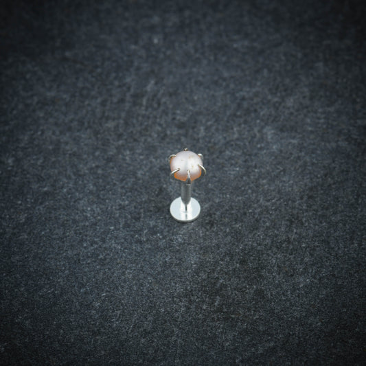 Pink Freshwater Pearl Nose Pin