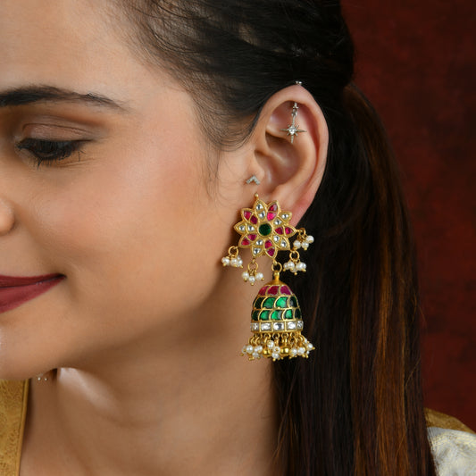 Kundan Mela Earrings