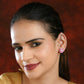 Ornate Pink Kundan Studs