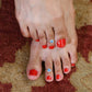 Evil Eye Silver Toe Rings