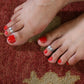 Trellis Silver Toe Rings