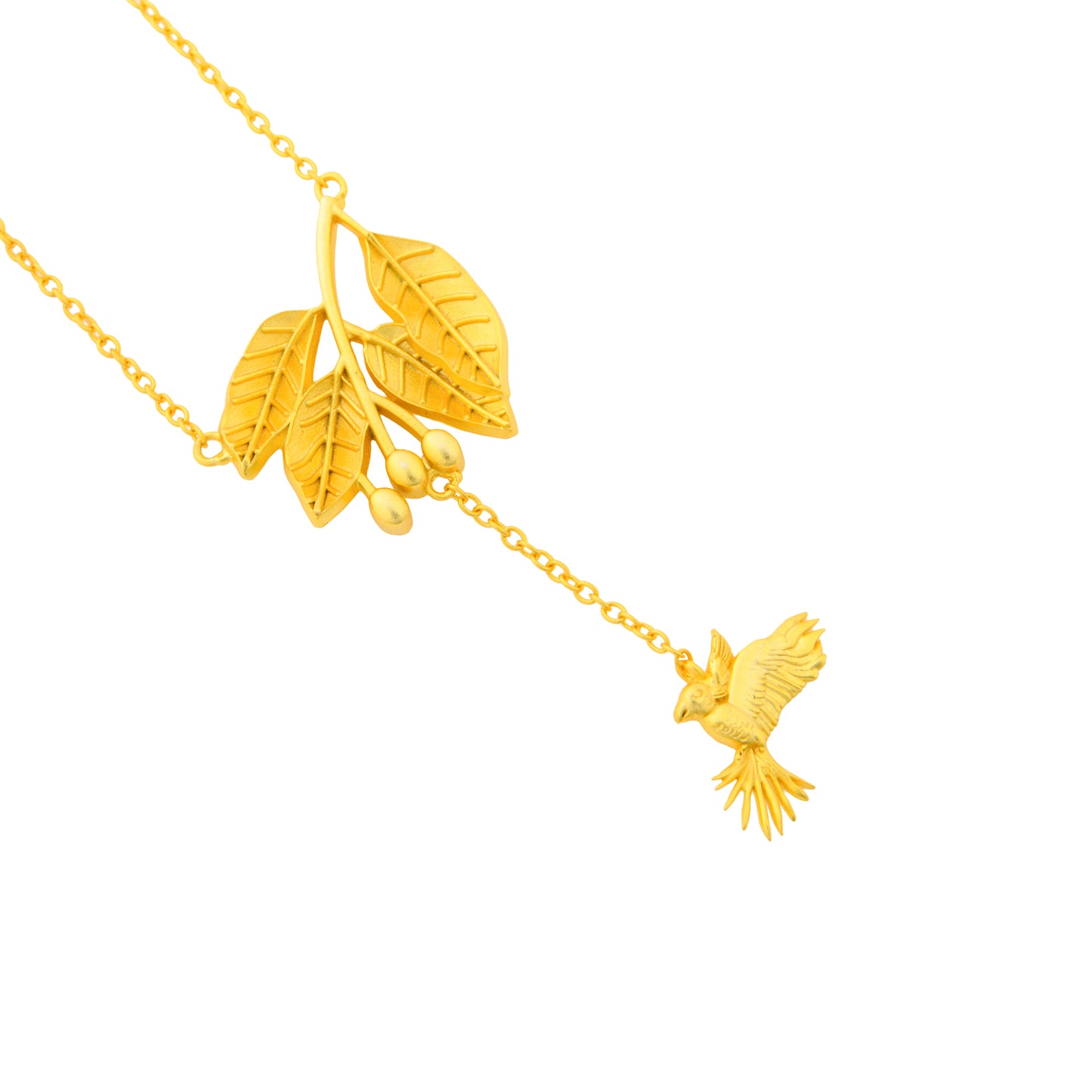 Corbett Mahua Leaf And Parrot Pendant