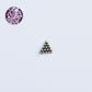 Trikone Silver Nose Pin