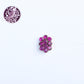 Pink Aura Silver Nose Pin