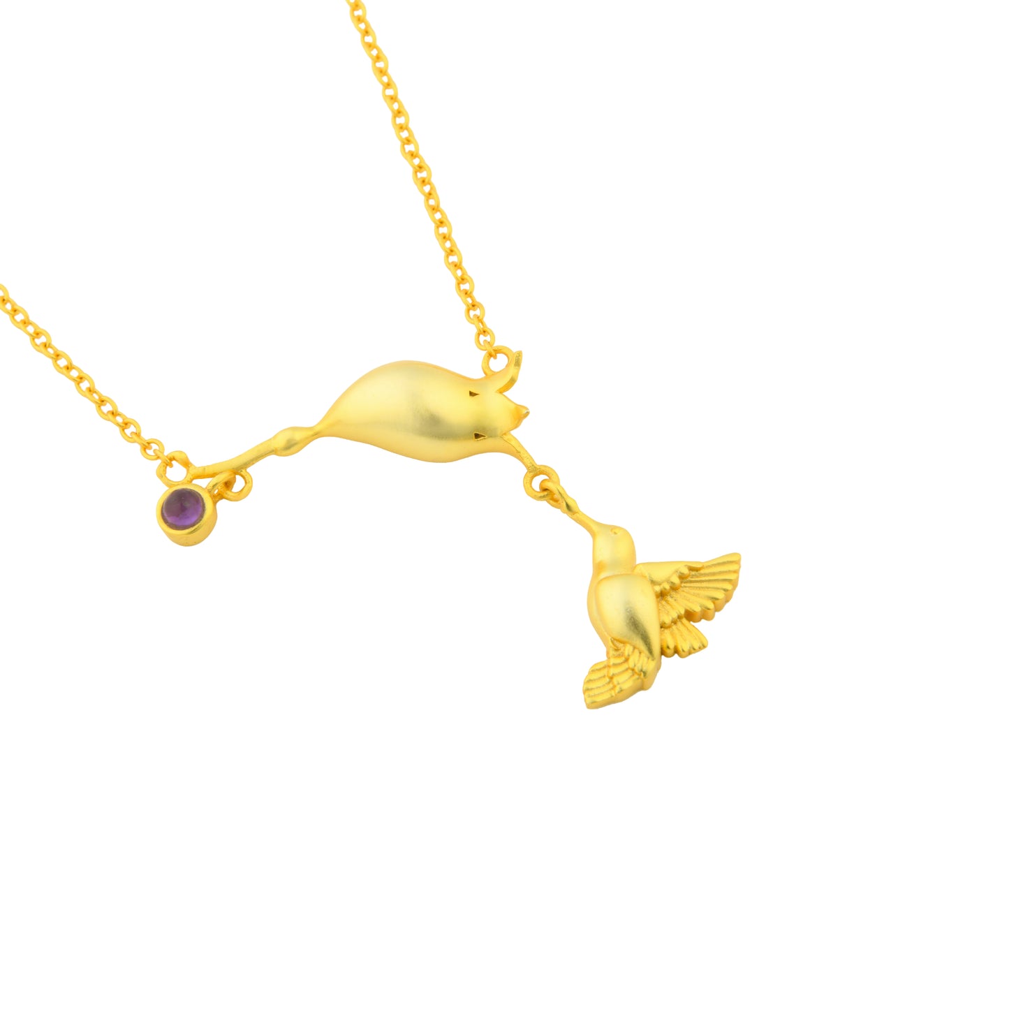 Corbett Jacaranda Flower Necklace