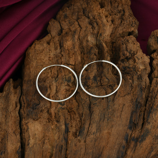 Silver Hoops(Diameter 25mm)