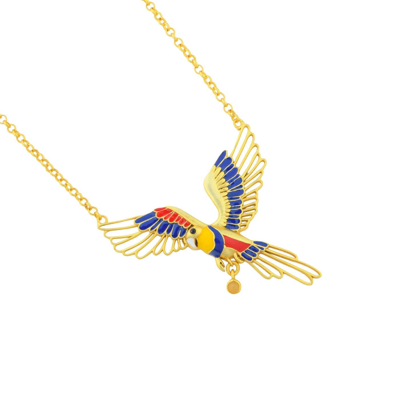 Corbett Plum Head Parrot Necklace