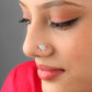 Silver CZ Nose Pin