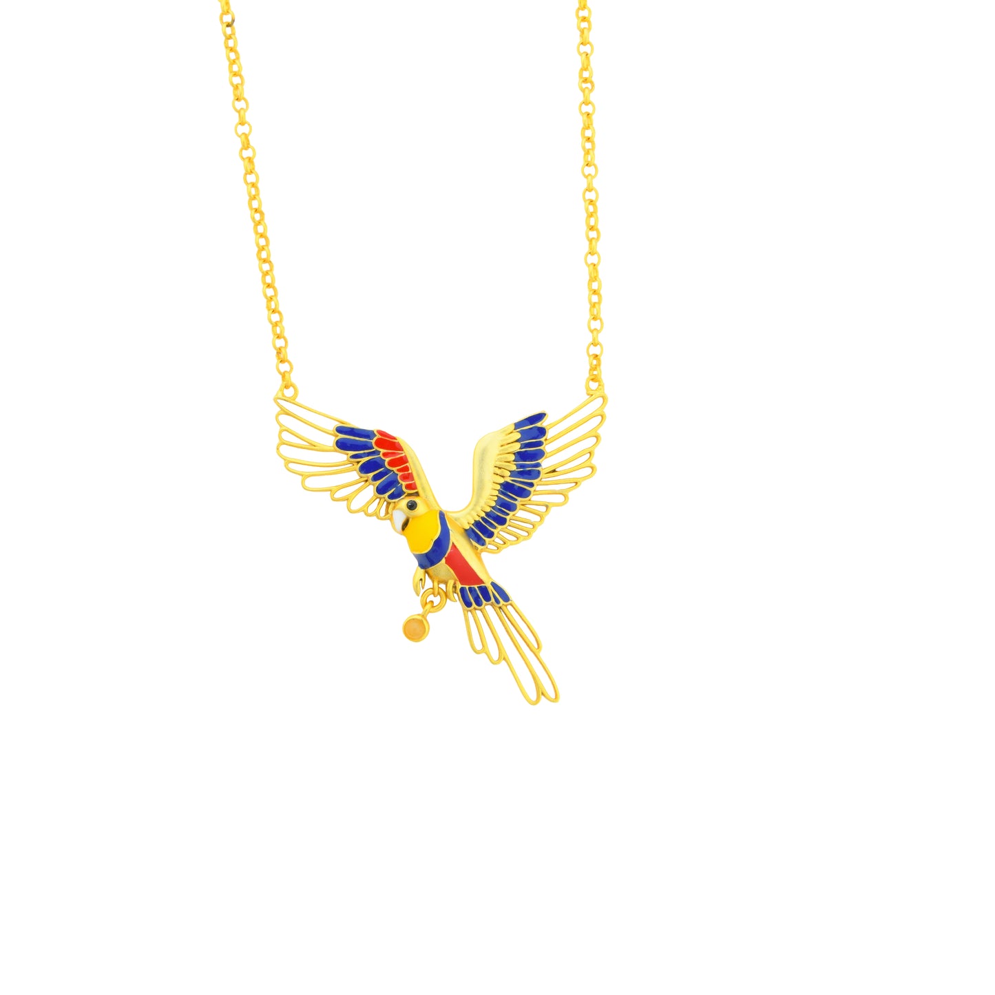 Corbett Plum Head Parrot Necklace