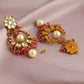 Antique Kundan Chand Bali Earrings