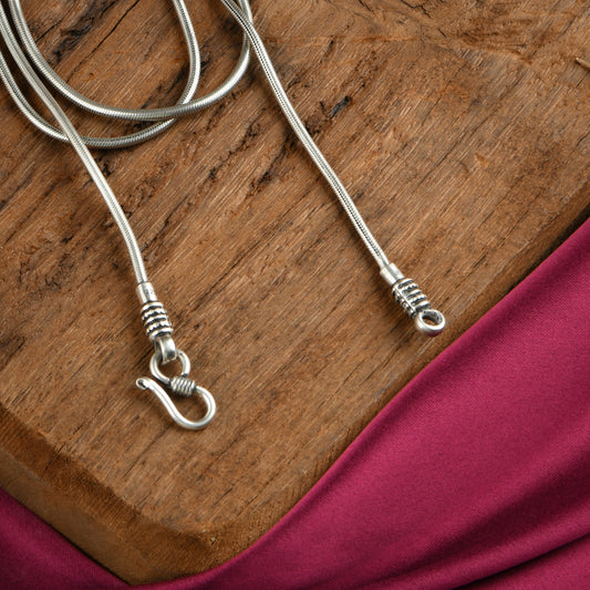 Silver Snake Chain (37 Inches)