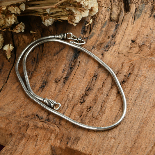 Silver Snake Chain(28 Inches)